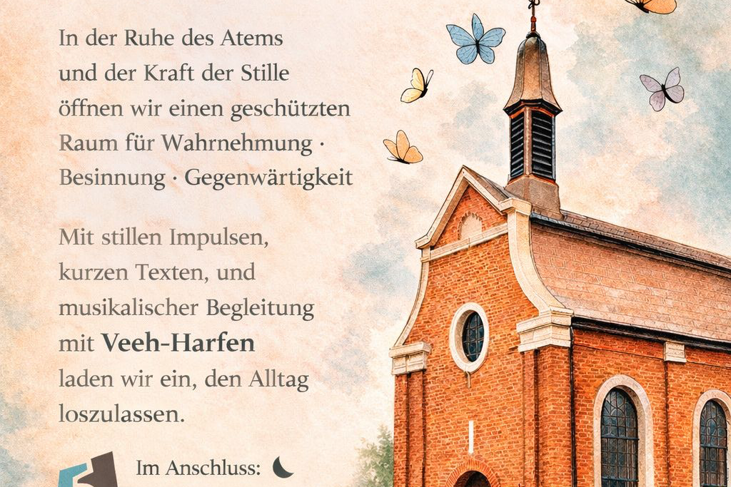 Flyer zur Andacht am 22.April 26 ab 18.00 Uhr in der Kapelle Berverath
