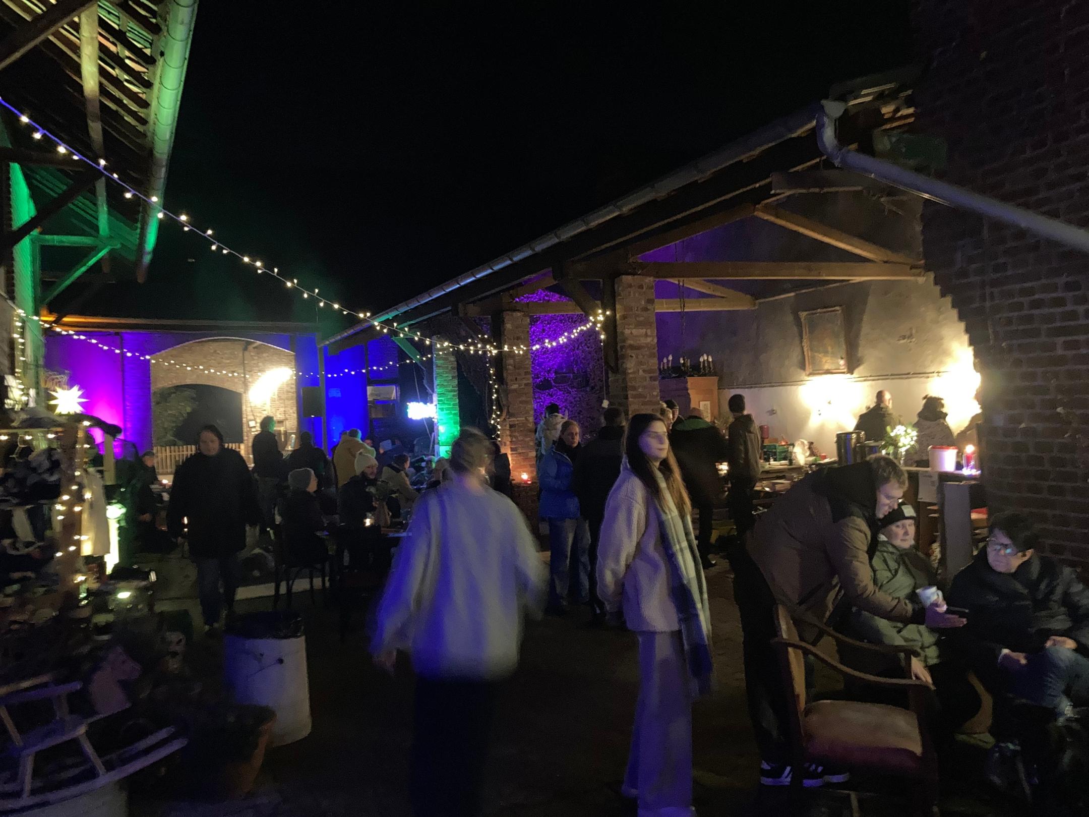 Blick auf den Wintermarkt