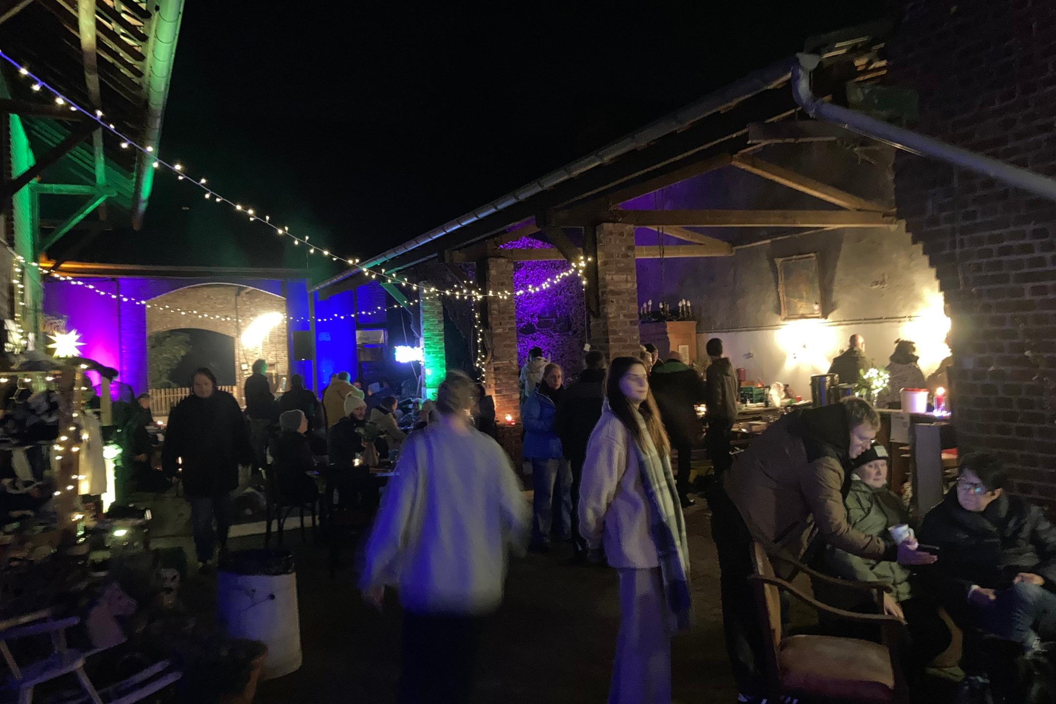 Blick auf den Wintermarkt