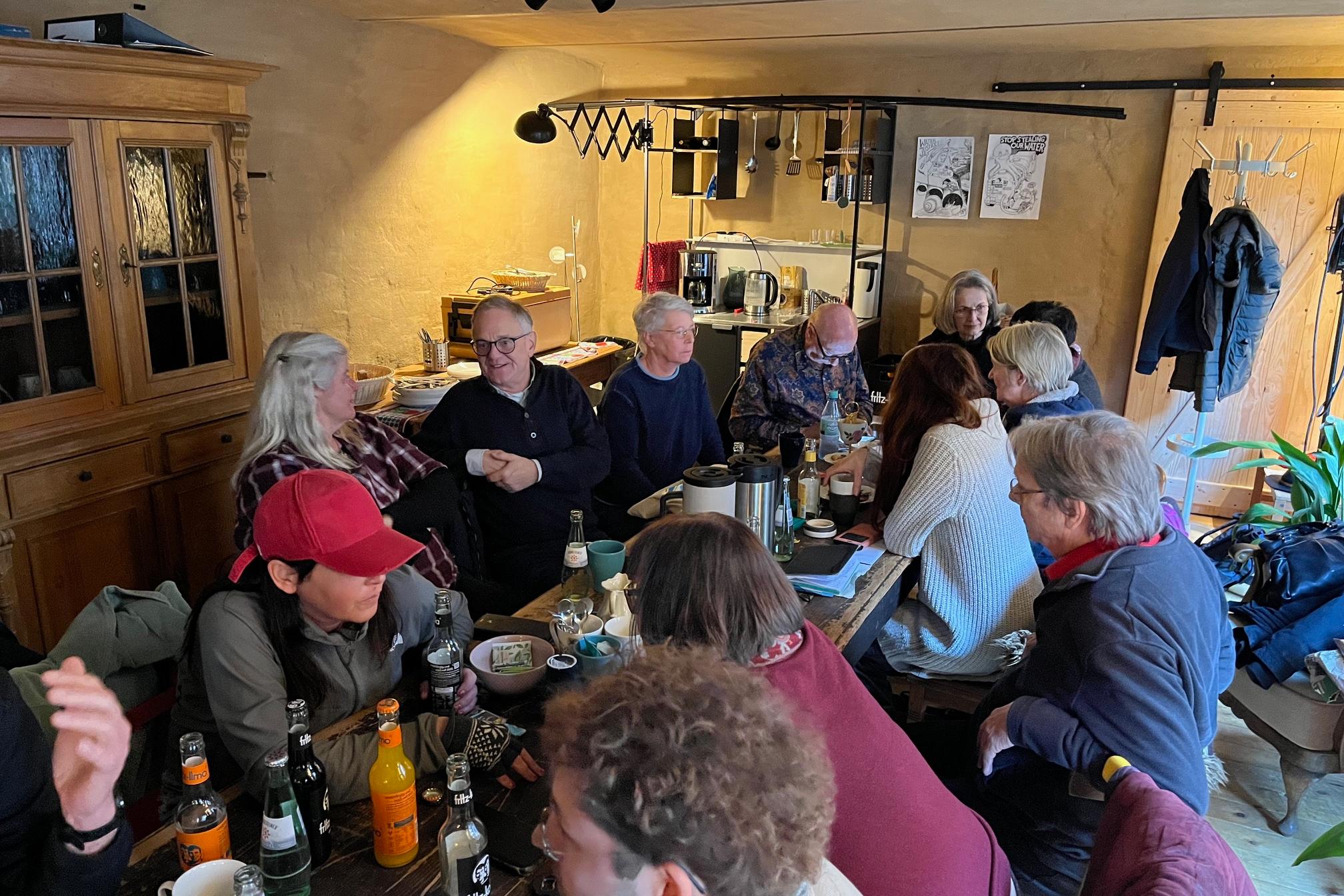 Gespräche bei der Planungswerkstatt im Cafe Nr 5