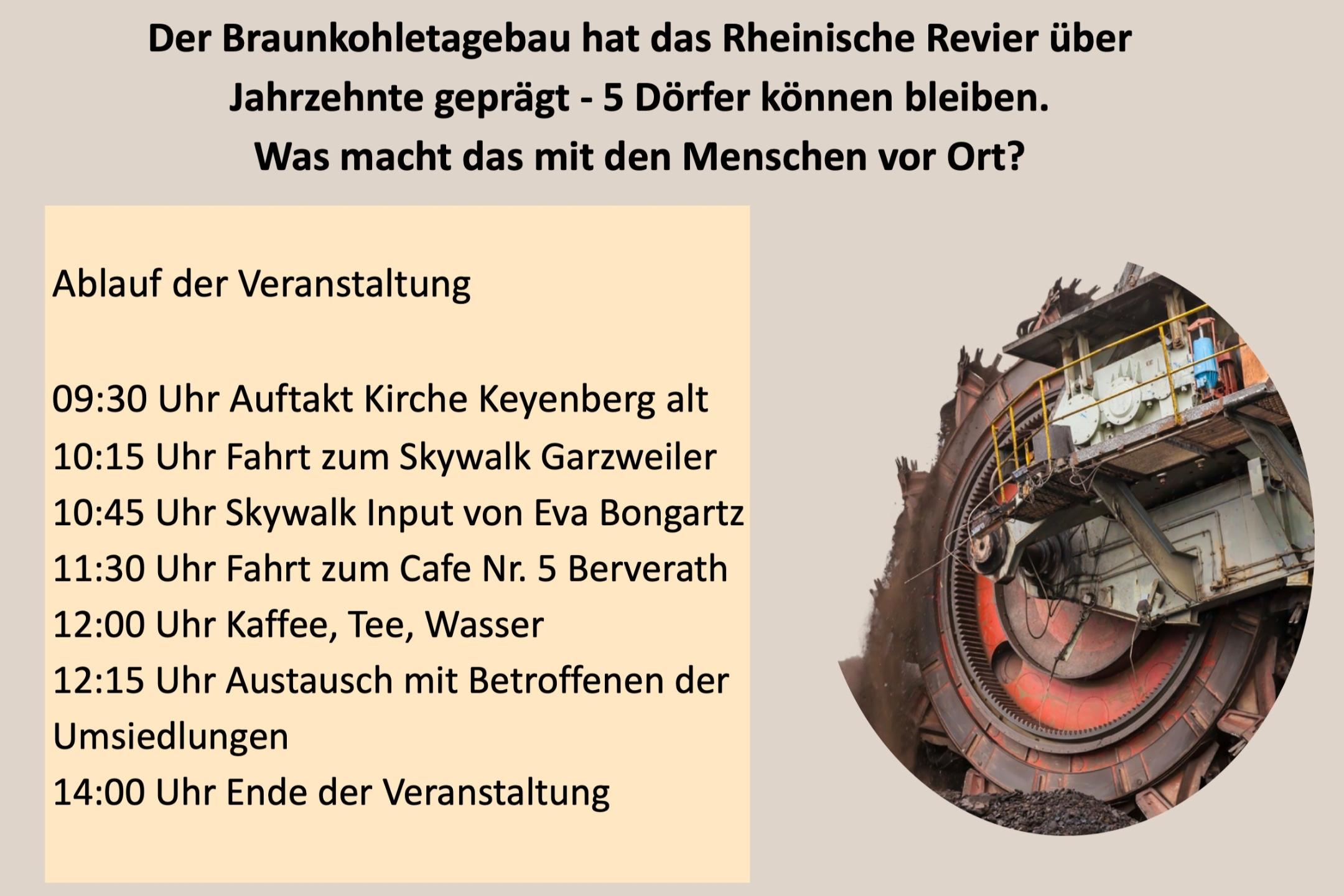 Flyer zur Veranstaltung 'Leben an der Abbruchkante' am 09.September im Cafe Nr 5